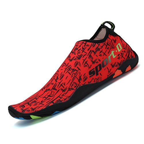 SAGUARO® Badeschuhe Aquaschuhe Schwimmschuhe Wasserschuhe Rutschfest Atmungsaktiv Leicht Weiche Bequem Barfuß Strandurlaub Outdoor für Damen Herren