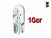 Produktbild 10 x colvic® Leuchtmittel transparent Glas von W3 W T10 W2,1 x 9,5d 12 V 501 3 seitliche W Anzahl Leichte Druck Platte in Interior ohne Kapuze E-Mark cz41er