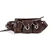 Produktbild Gürteltasche Leder Bauchtasche Hüfttasche Laufen Gürtel Taille Gürteltasche, 26 cm * 14 cm * 5 cm Braun Rindleder Hüfttasche Umhängetasche Für Männer jungen Kamera Handy Reise Festival Unisex