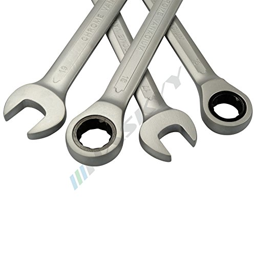Ratschenschlüssel Ring Maul Ratsche Schlüssel Satz 8-19mm Werkzeug Set 12 tlg - 3