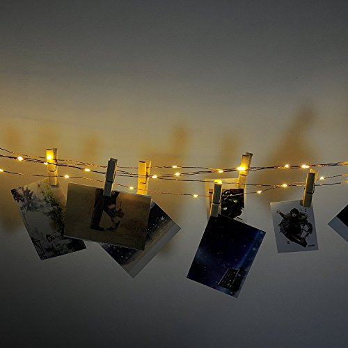 Morecoo Led Lichterkette Batteriehalter, 9.8ft/3M 60er Lichterkette für Neujahr Dekoration, Festlich, Hochzeiten, Geburtstag, party usw.. (warm weiß) - 5