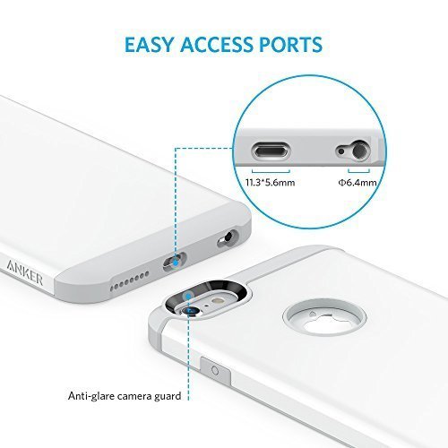 iPhone 6s Plus Case - Anker SlimShell (Sep 2015 New Release Slim Protective Case with LIFETIME WARRANTY) One of the First Cases Specially Designed for the new iPhone 6s Plus[5.5 inch](White)