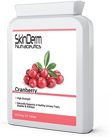 Cranberry Tablets | Premium High Strength | 5000mg | 90 Tablets