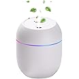 ACHKO Mini Humidifier for bedroom, Air Humidifier with 7 Color LED Night Light, Quiet Humidifiers for Sleeping for bedroom, Night Light Function,2 Mist Modes