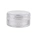 Teensery 3ml 3 Gram Empty Plastic Clear Sample Cosmetic Container Jar Pot Makeup Creams Eye Shadow Powder Jewelry Container Bottle Lot (25 pcs)