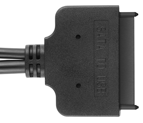 mumbi USB 3.0 auf SATA Adapter Kabel – USB-A mit zusätzlicher Stromversorgung schwarz - 5