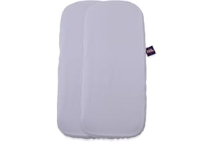 TititNins® - Pack 2ud.Sabana Bajera Capazo para Bugaboo Fox 5 | Funda Colchón Protector Cuco Carrito Bebe | Pique Celeste | 100% Algodón Certificado Oeko-Tex® Organic Cotton