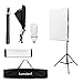 Produktbild Lumaland Studioleuchte Faltbare Softbox Fotostudio Set 50 x 70 cm inkl. Leuchtmittel Stativ Tragetasche 55W Leuchte