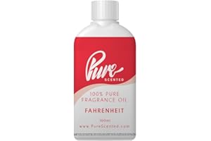 Pure Scented 100ml Fragrance Oil - 550+ Scents, Vegan & Cruelty-Free, for Candles, Soaps, Slime, Diffusers, Cosmetics, Wax Melts & DIY Crafts (1 x 100ml, Fahrenheit)
