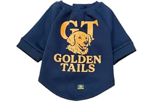 Golden Tails Pet Sweatshirt, Fleece Winter Sweater for Dogs and Cats
