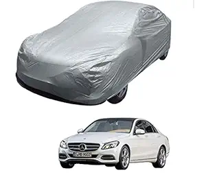 Kozdiko Silver Matty Car Body Cover with Buckle Belt for Mercedes Benz C-Class/Maruti Ciaz/Maruti SX4/Hyundai Verna Next Gen/Honda City Idtec New/Toyota Corolla/Skoda Rapid/Volkswagen Vento