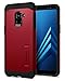 Produktbild Spigen 590CS22808 Slim Armor für Samsung Galaxy A8 2018 Hülle Integrierter Kickstand 2-teilige Handyhülle Schutzhülle Case - Merlot Red