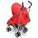 ZETA VOOOM - Warm RED + MC Deluxe 2in1 footmuff liner zip off padded Warm Red + RAINCVER
