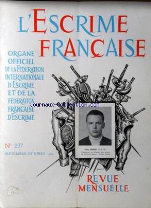 ESCRIME FRANCAISE (L') [No 237] du 01/09/1969 - PETRE RENSKI (U.R.S.S.) en ligne