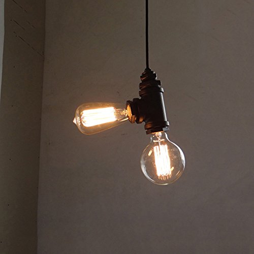 Preisvergleich Produktbild Schmiedeeiserne Retro-Industrie-Windlüster, einzelne Kopfleiste Licht kreative Persönlichkeit Lampen, die verschiedene Szenen schmücken können, geeignet für verschiedene Dekorationsstil