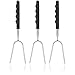 Produktbild com-four® 3X Teleskop Grill-Gabel, Edelstahl Grill-Spieß mit Teleskopstiel, Ausziehbar von 24-69,5 cm, für z.B. Marshmallows oder Würstchen (03 Stück - Grillgabel teleskop)
