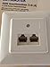 Produktbild Skymaster ISDN Anschluss-Dose 2x8 (4) 2x RJ45-Buchse UP Unterputz-Montage