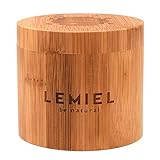 LEMIEL - DAS ÖKO-Schmucketui - Hartcase aus Bambus - Echtholz - Case - Aufbewahrungsbox - Naturprodukt - BUY ONE. PLANT ONE. (Schmuck-Etui)