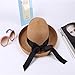 Produktbild hat-maihef Strohhut weiblichen Sommer kleine frische koreanische Version der Wilden Urlaub Urlaub Strand Sand Sonnencreme Falten im Freien Sonnenhut Kaffee M (56-58cm)