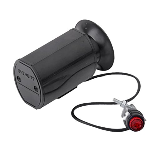 Preisvergleich Produktbild Fahrradklingel, elektrisch, 6 Töne, laut, Wasserdicht, Schwarz