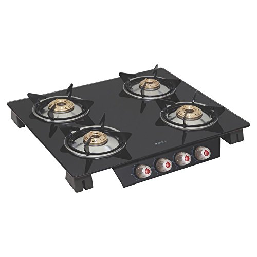 40 OFF on Elica Glass 4 Burner Gas Stove AI (Space ICT 460 BLK AI) on