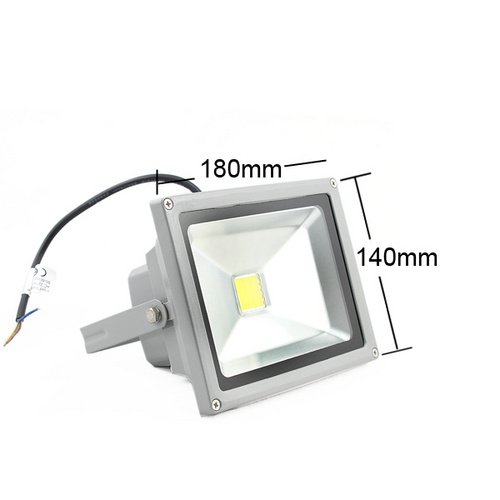 Hengda® 20W LED Fluter Außen Scheinwerfer 230V mit Outdoor Stativ Höhenverstellbar Stahlstativ - 2