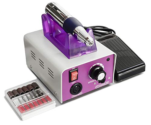 Torno Profesional para Manicura y Pedicura de 30.000 RPM con 6 fresas y accesorios (M25000)