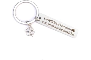 VESBERKL Regalo Collega,Regalo Collega Donna,Regalo Collega Uomo,Idee Regalo Collega,Regalo Colleghi,Regalo Natale Colleghe,Regalini Natale Colleghe,Colleghe per Caso Amiche per Scelta,Portachiavi Collega