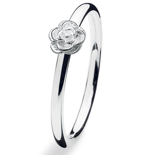 SPINNING Jewelry Damenring 925 Sterling Silber *FLOWER* Ringgre 53 14400S