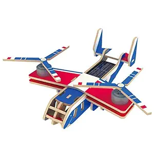 Qids 3D Solar Energy Drived DIY Assembled Wooden Steam Stem Toys Suppoet Children Imagination