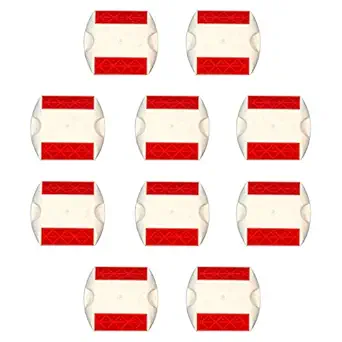 ValiveInt Cat Eyes/Road Studs, Reflective, Reflectors Without Nails Size 10 x 9cm (White) Pack of 10