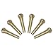 Produktbild Gelb Kupfer 29,5x8x5,1mm 6 Stücke Solide Messing Brücke Pins Für Akustische Gitarre Saiten Zubehör DIY freies Verschiffen