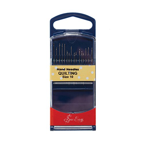 Sew Easy Hand Quilting Needles – Size 10 x 16 Needles Extra Fine & Sharp & Short for Fast Stitching