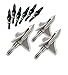 Produktbild Trophy Taker Shuttle T-LOK 100 Grain Broadheads & EZ Out Field Points Combo Pack - 1 Pack of Broadheads & 1 Pack of Field Points