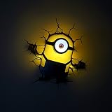 Minions Stuart 3D LED Wandlicht Deko Lampe Wandsticker