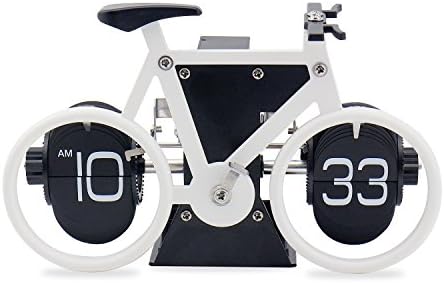 Jeasun Old Fashioned Home Desk Digital Auto Flip Down Clock - Internal Gear Operated (Bicycle)