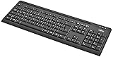 S26381-K511-L419 Fujitsu KB410 RU/US Tastatur schwarz
