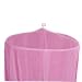 TININNA Baby Mosquito Net Nursery Toddler Bed Crib Canopy Netting Hanging Ring Pink