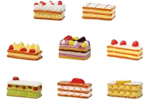 Alcara FaisTonGateau - fèves thème Mille-Feuille - Feve de Collection pour Galette de Rois Epiphanie - 8 fèves Multicolores