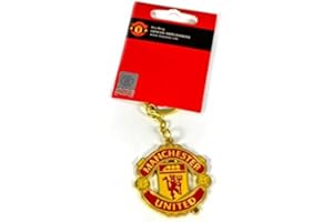 Manchester United Official Merchandise Football Club Sports Accessories, Gifts & Stationary Items. (Crest Keyring)