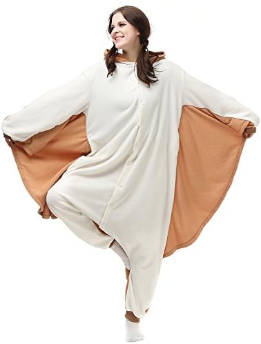 Adult Women & Men Flying Squirrels Onesies Kigurumi Pajamas Cosplay Party Outfits Costume Animal Homewear M