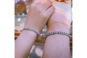 Hand In Hand Bracelets Stainless Steel Matching Promise Best Friend Magnetic Couple Bracelets Couples Bracelets For Women Men