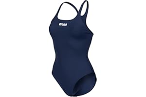 arena Solid Swim Pro Team Maillot de Bain une Pièce pour Femme, Séchage Rapide, Maillot de Bain Sportif en Tissu arena MaxLife Eco avec une Résistance Maximale au Chlore et une Protection UV UPF 50+