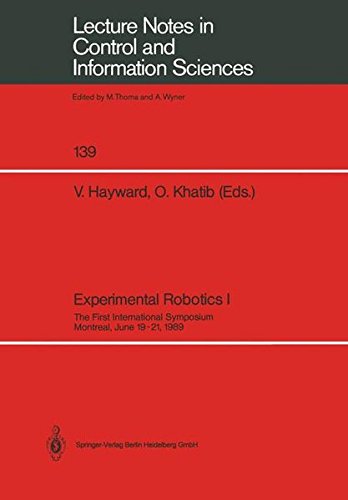 Experimental Robotics I: The First International Symposium Montreal, June 19–21, 1989: 139 (Lecture Notes in Control and Information Sciences)