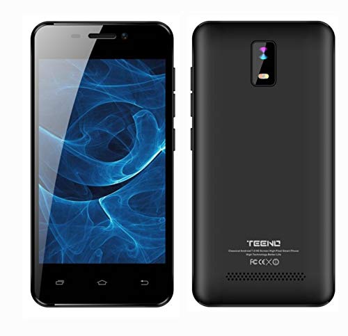 4G 4.0 Pulgadas Telefono Movil Libre HD IPS 1GB RAM 8GB ROM Dual SIM Dual Cámara TEENO (Negro)