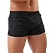 Produktbild Herren Boxershorts,Beikoard Herren Badehose Heimtextilien Strandhosen schweißabsorbierend atmungsaktiv Unterwäsche Herren Boxer Home Solid Shorts Höschen (XL, Schwarz)