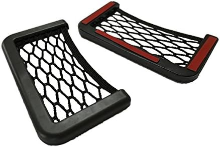 Set of 2 Utensils Storage Net, Self-Adhesive and Easy to Install for Cars and Lorries – Ideal for Mobile Phone, Keys, Cash, etc.