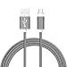 Produktbild Magnet Ladekabel Datenkabel Schnellladekabel Nylon Micro USB 1M 2.4A (Type C USB Grau)