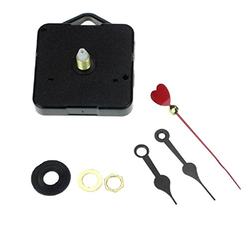 Covermason Rot Quarz Gold Uhrwerk Mechanismus DIY Reparieren Teile + Rot Herz Hände - 2