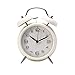 Produktbild GJH 4-Zoll-Wecker Mit Lautem Alarm Quarz Edelstahl-Wecker Batteriebetrieben Schiff Leuchtend Dreidimensionale Fashion-Kind,White